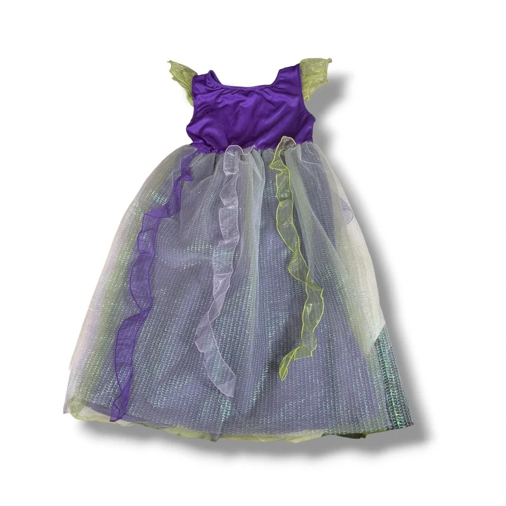 Gymboree Girls Pretty Pixie Forest Fairy Costume Dress Wings Headband L 10-12